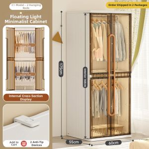 YEYA | Children Use Plastic Easy-to-Assemble Clothes Storage Cabinet