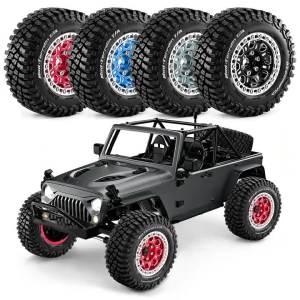 RCMMTING 4pcs 1.9 inch Beadlock Wheels and Tires for 1/10 RC Crawler Car SCX10 II III Pro TRX4 TRX6 Wraith RC4WD D90 Redcat GEN8