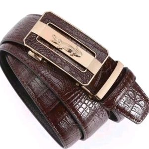 Thắt Lưng Nam Nịt Nan Vân Khóa Răng Tự Động Mạ Hợp Kim Không Gỉ