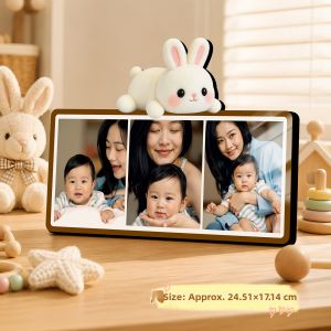 YOULEMEI | Customizable Photo Gift Pandacorn Cartoon Three-grid Photo Frame