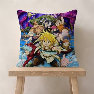 Kayou | Anime T-THE Seven Deadly Mini 45*45cm Cushion Cover Pillow Cover Decor Pillowcase Home Pillowcase For Couch Pillow