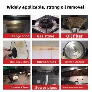 MONLEYTA | Kitchen Powerful Oil Remover Alkaline Powder High Purity Effective Drain Cleaner Heavy Duty Oven Stove Hood Cleaner