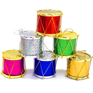 12 Chiếc Trống Nhiều Màu Sắc Đồ Trang Trí Cây Giáng Sinh Lấp Lánh Mặt Dây Chuyền Trang Trí Nhà Năm Mới Navidad Treo Quà Giáng Sinh Trang Trí