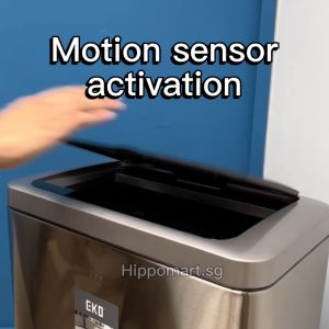 EKO Dustbin | Bravia | EK9233 | Dustbin | Trash Bin | Waste Bin | Stainless Steel | Sensor Bin | Large Capacity | Fingerprint proof