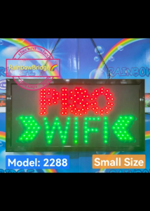 PISO WIFI - RAINBOW BRIDGE LED SIGNAGE (New-Small-Large) #SIZE: W48cm & W60cm BIG #661