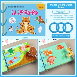 Animal Pattern Sticker Book Educational Early Childhood Intelligence Development Toy