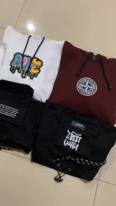 Albatross Clothing Jaket Sweater Pria Distro Warna Cream List Seattle Hoodie Cowok Brand Lokal Bandung Hodie