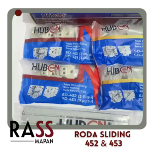 Roda Rel Sliding SD AS 452 Lemari Pintu Sliding Slow Motion Soft Closing Huben