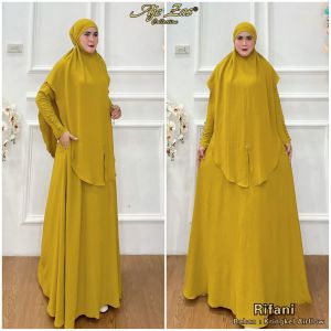 AJE ZAS - Gamis/Jubah Jumbo Syari Kode-RIFANI Matt Crinkle Airflow