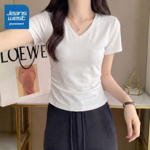 Jeanswest | Blue Short Sleeve Women T-Shirt Casual Office Wear