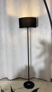 Fabric Simple Solid Black Floor Lamp Living Room Sofa Night Light Bedroom Decor Maganda lampara
