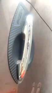 4PC Perodua Bezza Car Door Handle Cover 3D Carbon Black Door Handle Inner Bowl Trim Protector Car Accessories Door Handle Guard Sticker Anti Scratch Anti Collision Protections Cover Pintu Pemegang Kereta Bezza 2016-2024