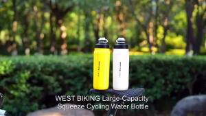 West Biking | WEST BIKING Cycling Water Bottle Portable 720ml Leak-proof Squeeze Outdoor Sports Fitness Running Bike Water Bottle With Holder