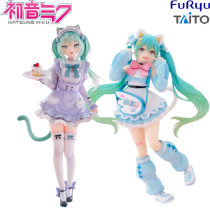 Bandai | New In Stock Hatsune Miku Nachoneko / Fashion Fancy Collectible Anime Action Kwaii Miku Figures Model Toys Christmas Gifts