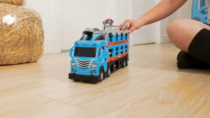 Truck Car Storage with 8 FREE Cars Vehicle Play Set for Kids Long Truck Car Storage Toys