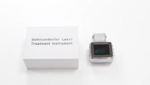 650nm LLLT 15 Holes Laser Irradiate Therapy Wrist Watch for Hypertension High Cholesterol Rhinitis Sinusitis Treatment Device