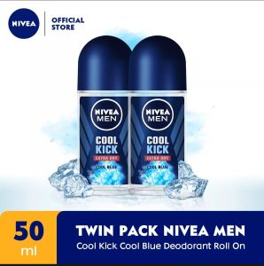NIVEA DEODORANT ROLL ON 50 ML COOL KICK ISI 2 PCS DEODORANT ROLL ON