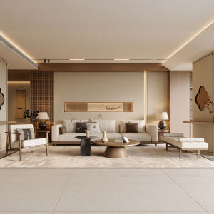 New Chinese Style Solid Wood Sofa Song Style Aesthetic Whole House Furniture Decoration Hotel Lounge Sample Room  Brand