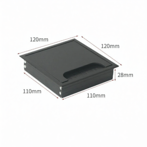 Cable Box Decorative Cap Aluminum Square Hole Cover Plate