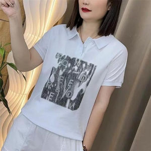 QIAOXIZI | Summer 2025 Loose Fit Senior Womens Polo Shirt