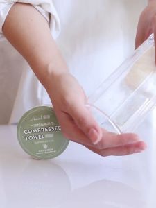 ผ้าขนหนูอัดเม็ด ผ้าฝ้าย สำหรับพกพา Cotton ขนาดเล็ก ผ้าอัดเม็ด ผ้าอเนกประสงค์ แบบใช้แล้วทิ้ง