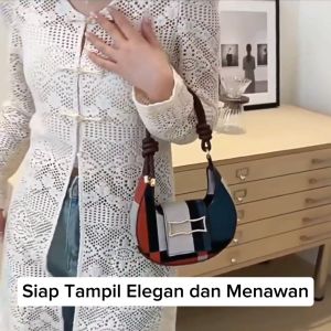 Hesbrow Cantabile - Tas Bahu Shoulder Bag Wanita Cantik Elegan Under Arm Colorful - Include Kotak Dustbag & Paperbag