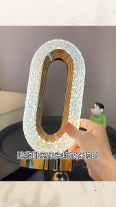 USB Touch Night Light Crystal Charging Lamp 3 Color LED Lighting Romantic Creative Minimalist Table Decor Lampu Tidur