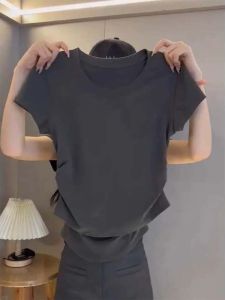 Áo Thun Tay Ngắn Thiết Kế Eo Độc Đáo Sang Trọng và Thời Trang
