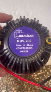 MUSICER MUS-200/MUS-300/MUS-400 200-400W RMS 8ohms Titanium Compression Driver Unit For Tweeter With Capacitor