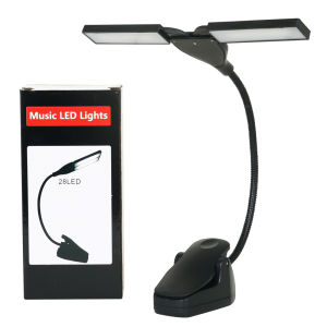 SLADE | Đèn LED Để Bàn Nhạc Có Thể Sạc Lại Hai Đầu Kẹp Được Cổ Ngỗng Linh Hoạt Bảo Vệ Mắt Khi Đọc Bản Nhạc Sạc USB Màu Đen Trắng