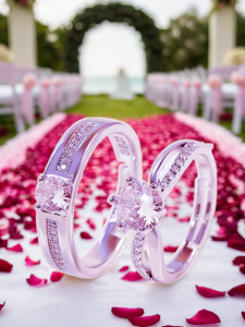 แหวนเพชรเทียมแบบปรับได้สำหรับคู่รัก แหวนแต่งงานสำหรับผู้ชายและผู้หญิง แหวนแต่งงานปลอมสำหรับงานแต่งงานและพิธีหมั้น