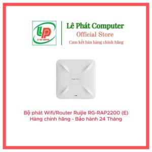 Router WiFi ốp trần RUIJIE RG-RAP2200 (E) - Bộ phát WiFi chuẩn AC tốc độ 1267Gbps - Hàng chính hãng - Bảo hành 36 Tháng - Chưa kèm nguồn