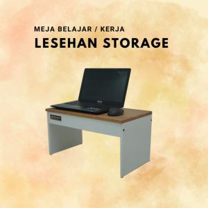 Meja Laptop / Meja Belajar lesehan storage minimalis modern Serbaguna simpel Kekinian "Kartina