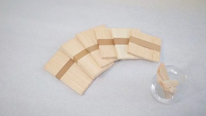 125mm Wooden Popsicle Sticks - Natural Wood - Smooth Finish - Disposable - Eco Friendly - 250pcs 5 Packs