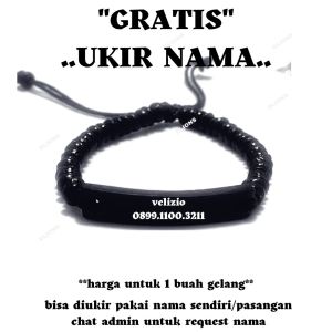 gelang namagelang ukir namagelang custom nama sendiriharga untuk satu buah gelang bukan sepasangorder 2 jika ingin sepasang