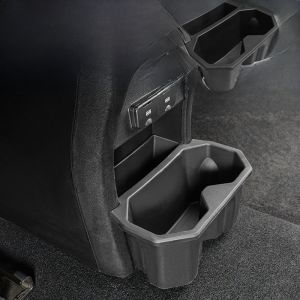 Multi-Functional Car Storage Bucket Tank 300 Rear Air Outlet Water Cup Holder Car Trash Can Automobile Beverage Rack Plastic