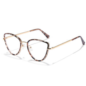 2 in 1 Photochromic Eyeglasses Cat Eye Anti Radiation Eyewear for Women Men