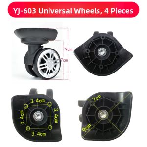 Travel Suitcase Wheel Replacement YJ-603 Universal Wheel C06 Handheld Bag Luggage Rollers for Traveling Bag Wheels