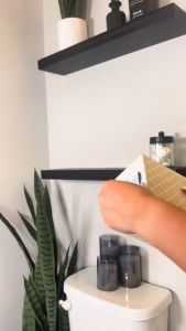 Three Pieces Wood Panel for Bathroom Shelves with Concealed Metal Bracket Tox and Screw Ready to Install