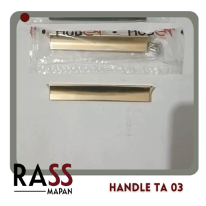 Handle Tarikan Lemari Laci Minimalis Interior Huben TA-03 Black Gold Mirror