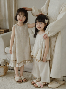 YOEHYAUL | Sleeveless Girls Summer Dress Set