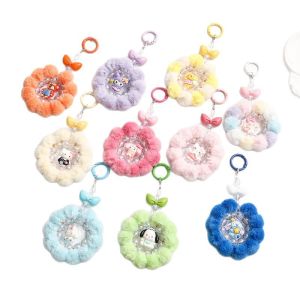Cartoon Kuromi Hairball Handmade Bead Phone Chain Melody Keychain Ins Pendant Girl Gift Pendant
