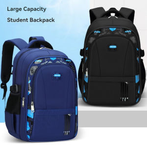 New Elementary School Students Schoolbag Boys 1-3-6 Grades 6-12 Years Old Lightweight Leisure CHILDRENS Shoulder Bag Large Capa