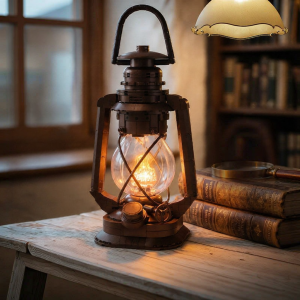 Pantasy | Intelligent Building Kit Vintage Kerosene Lamp Decorative Item