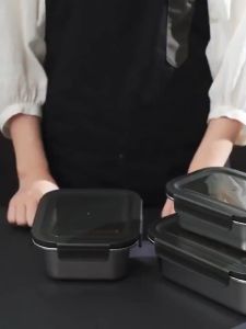Stainless Steel Food Container Lunch Box Stainless Steel Refrigerator Storage Box Bekas Makanan Food Storage