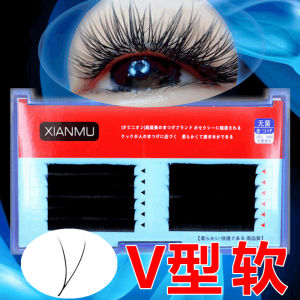 Professional Eyelash Extension V-Shape 0.15mm Flat Bristle Double Tip Soft Dark Dense Fake Eyelashes for Beauty Salon Use