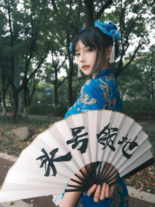 New Chinese Style Cheongsam Dress Halloween Christmas Cosplay Uniform Soft Girl Maid Skirt Short Cheongsam Daily Wear