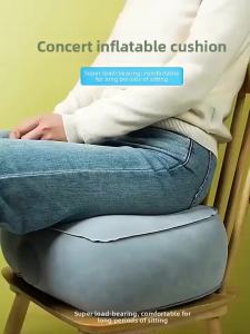 Gối Kê Chân Bằng Nhựa PVC Bơm Hơi Đệm Hơi Hình Chữ Nhật Cho Văn Phòng Du Lịch Tại Nhà Thư Giãn Chân Dưới Bàn Công Cụ Hỗ Trợ Chân Dưới Bàn