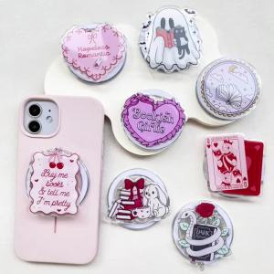 Magnetic Phone Grip Acrylic Phone Stand Cute Phone Holder for iPhone MagSafe Compatible Poppings Grip Expandable Phone Socket