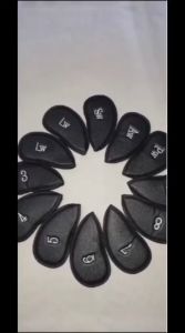 Cover Sarung Pelindung Head Kepala Golf Protector Leather 12 Pcs